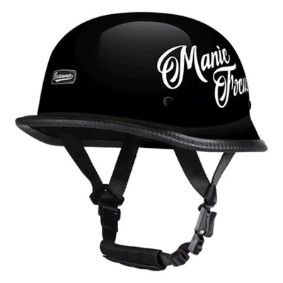 Motosiklet kaskı (dəbilqə), Certified Electric Vehicle Helmet German - glossy-black-print-decal-3c-certification-one-size-fits-all-for-men-and-women-head-circumference-54-60cm