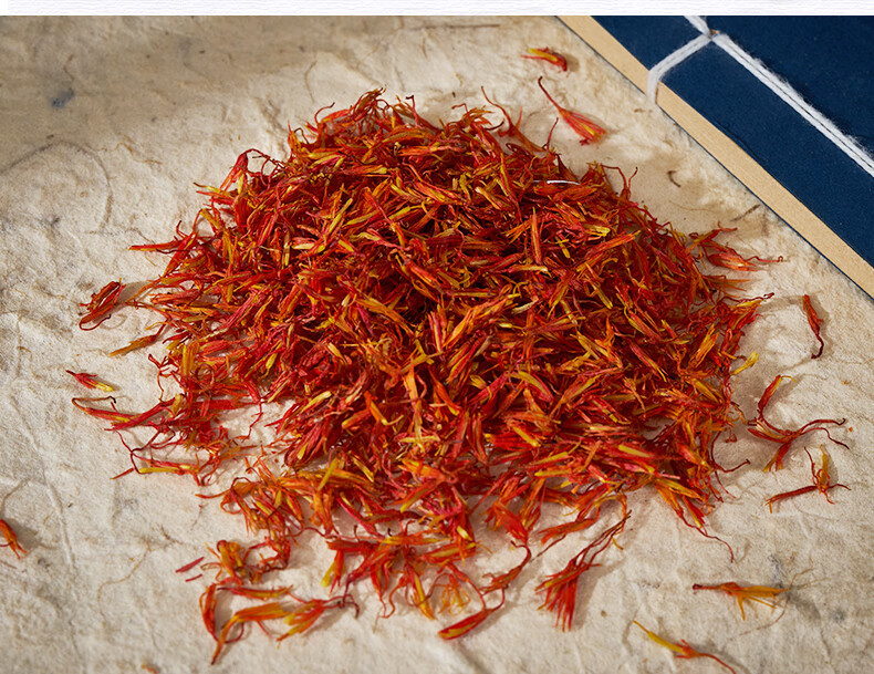 Dried Safflower Hong Hua 500g Natural Sun-Dried Chinese Herbal Flower for Tea Foot Soak and Decoction preparation