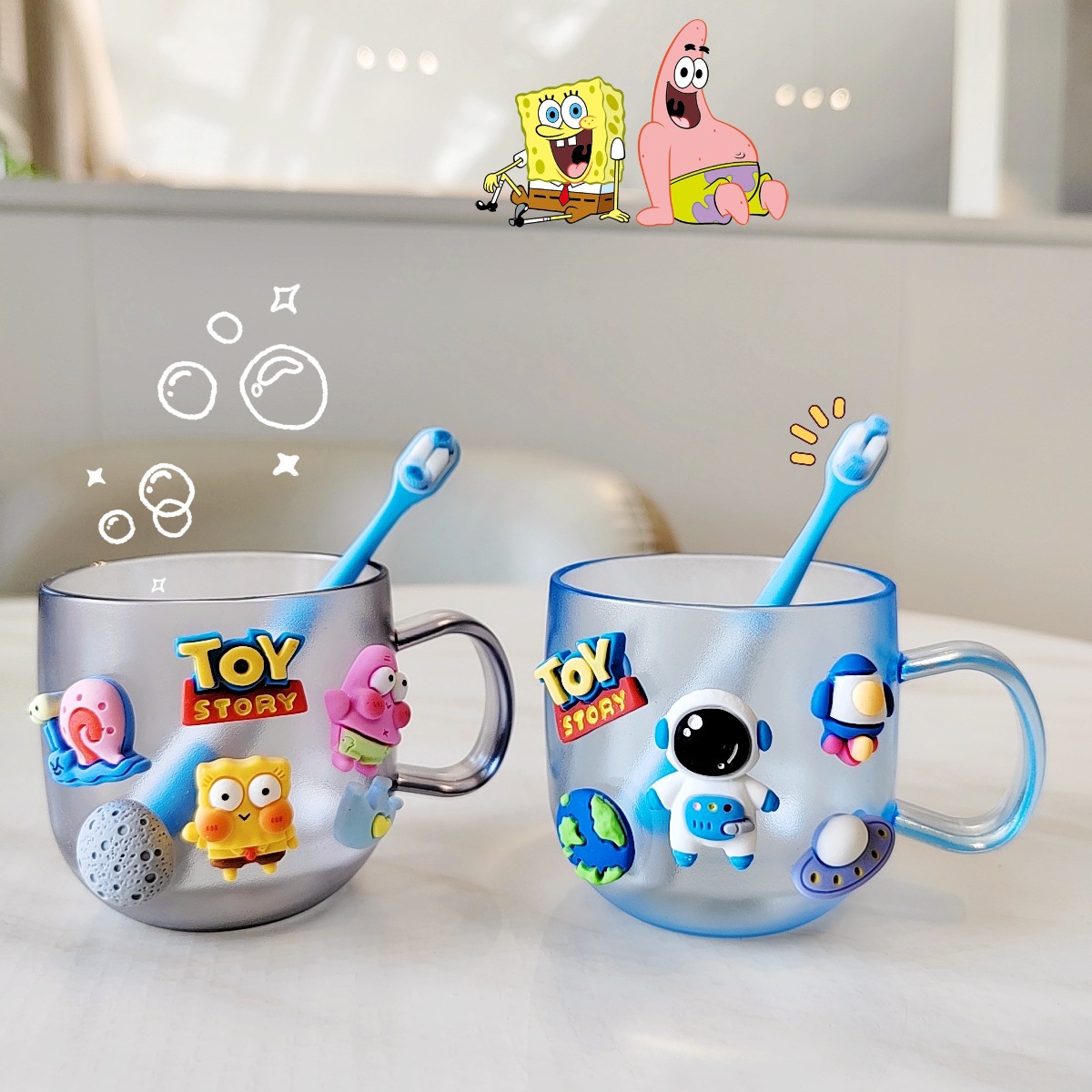 Vaso para cepillo de dientes para niños de 3 a 12 años, vaso para enjuague bucal para bebés, vaso para cepillo de dientes de calidad alimentaria, vaso para lavar de hotel al por mayor, alto valor estético.