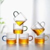 Manufacturer supply can be fixed -thermal and transparent glass cup soaked tea cup fruit cup thickened belt to put cup kung fu tea set