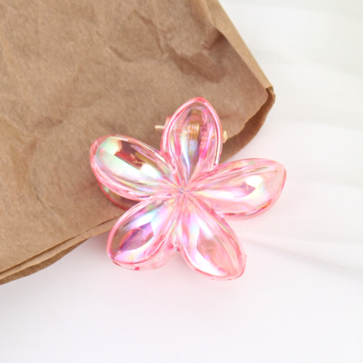 Red huevo flores flores clip para el pelo clip para la cabeza de las mujeres clip para el cabello de tiburón de vacaciones al mar adornamiento para el cabello de alta calidad