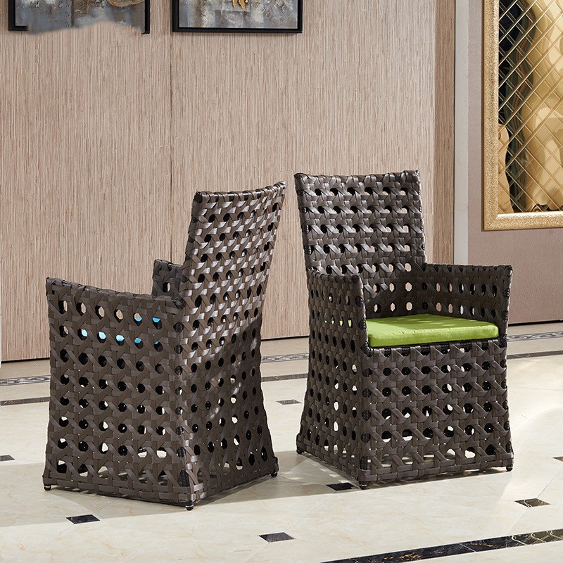 Sillas de caña al aire libre balcón terraza sillas de caña jardín al aire libre ocio comedor de té café mesas y sillas