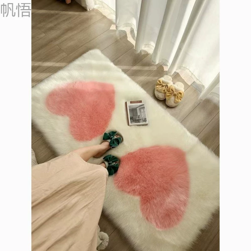 Ковер для спальни ковер у кровати плюшевый коврик простирается и устойчив к грязным босиком принцессы хвост ковер длинный утолщение