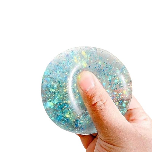 Decompression maltose ball slow rebound aurora sequin squeeze decompression ball vent pinch toys wholesale