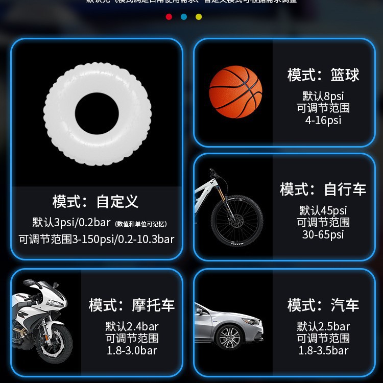 Car Wireless Air Pump, Car Tire Inflator, Digital Display Portable Electric Inflator, Safety Supplies, Wireless