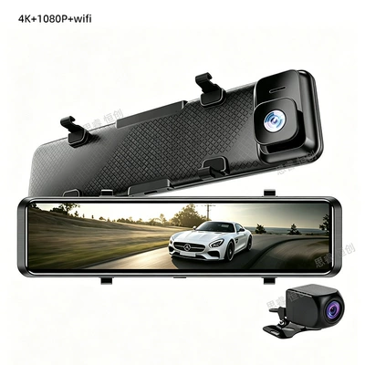 Driving recorder – Hd Recorder Dual Lens - 12-inch-4k1080pwifivoice-control