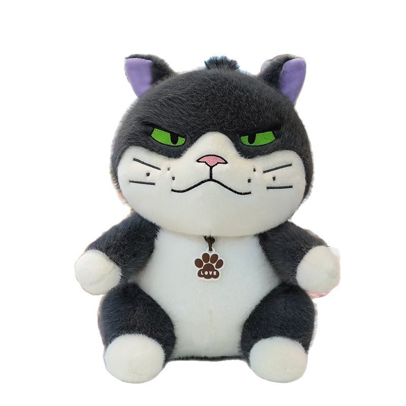 可爱黛西猫公仔毛绒玩具创意少女心大脸猫玩偶布娃娃生日礼物批发|undefined