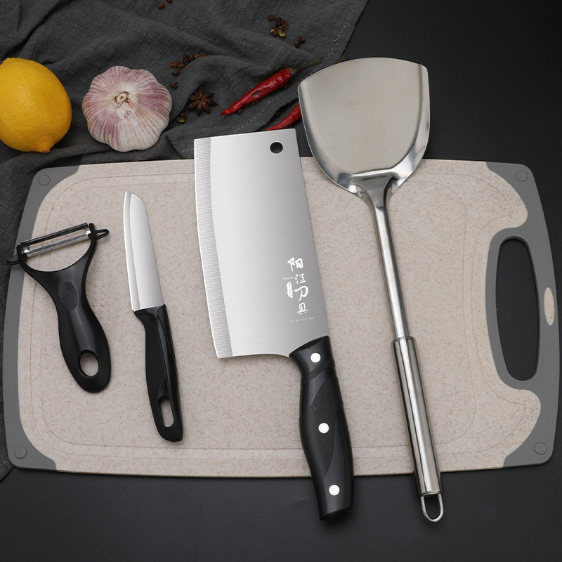 Herramientas de cocina cuchillo de cocina conjunto de tablero de cocina cuchillo de cocina conjunto completo de cocina de acero inoxidable combinación de cuchillo de cocina yunque moldeo por inyección