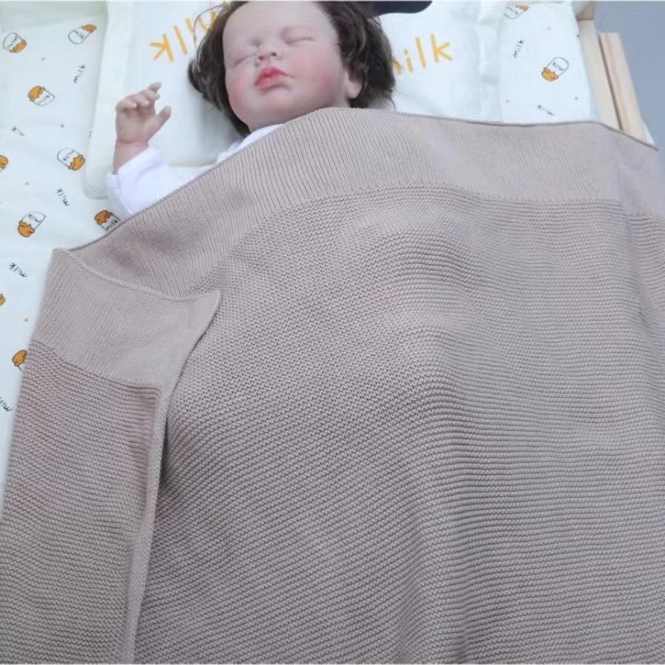 Wholesale Customized Class a Pure Cotton Baby Kidsren's Knitted Kindergarten Nap Blanket Doudou Quilt Universal for All Seasons
