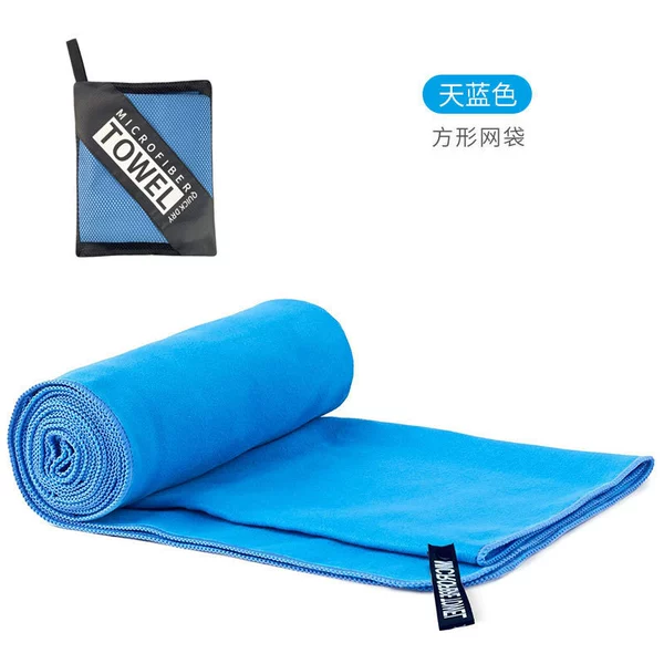 Azure square mesh bag