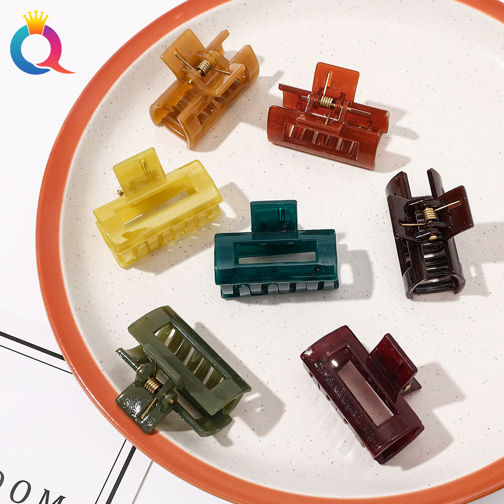 Qiyue jalea coreana pequeña horquilla clip lateral Cabeza trasera updo clip de pelo tamaño pequeño flequillo clip accesorios para el cabello tocado al por mayor