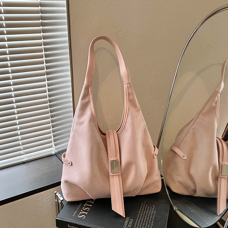 Bolso de Hombro Tote para Axila de Cuero PU con Cierre Magnético para Uso Diario