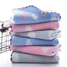 工厂批发6层纱布毛巾大人用纯棉洗脸男女柔软吸水不掉毛小毛巾方