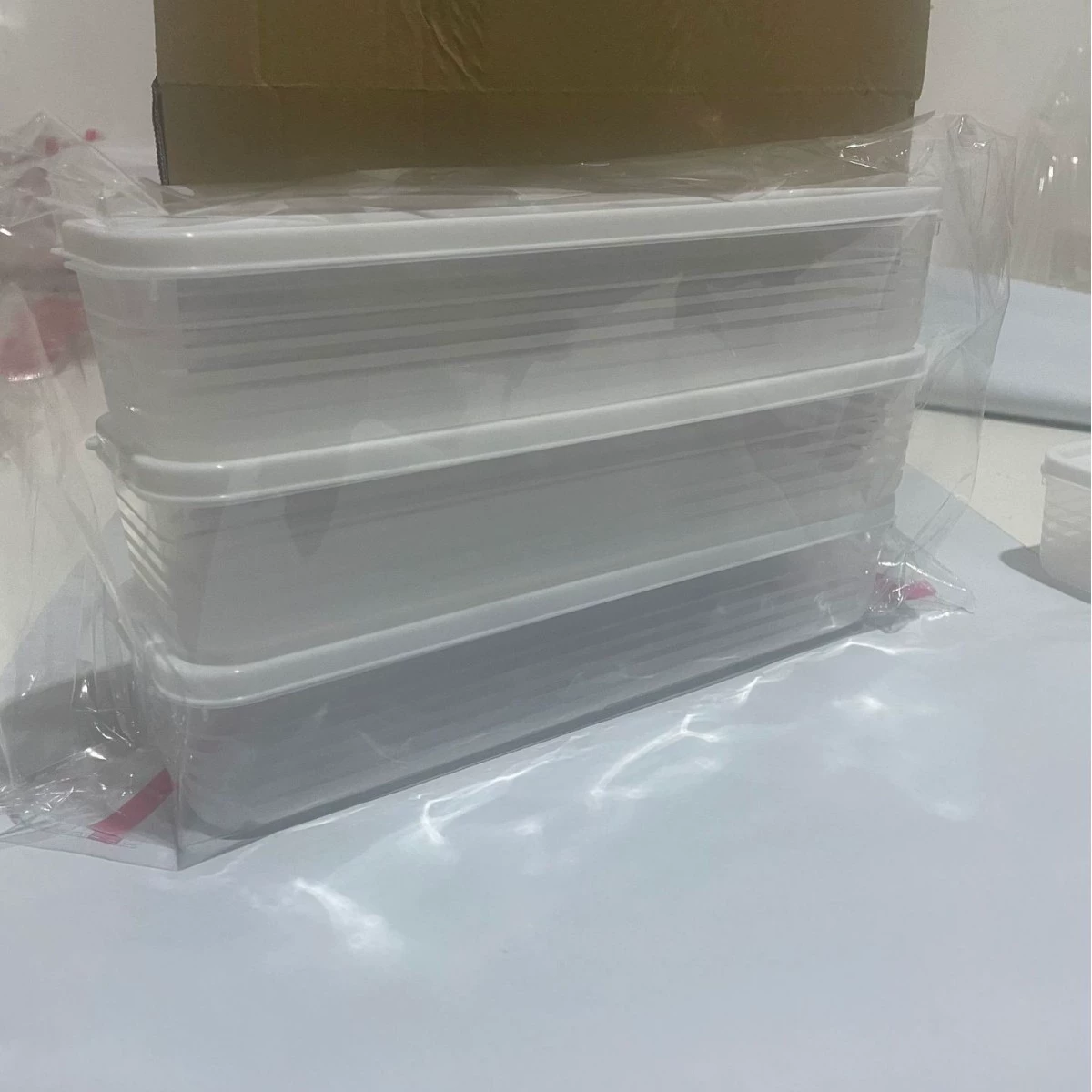 [跨境面条收纳盒厨房冰箱密封保鲜收纳盒带盖杂粮意面葱姜蒜等专用]