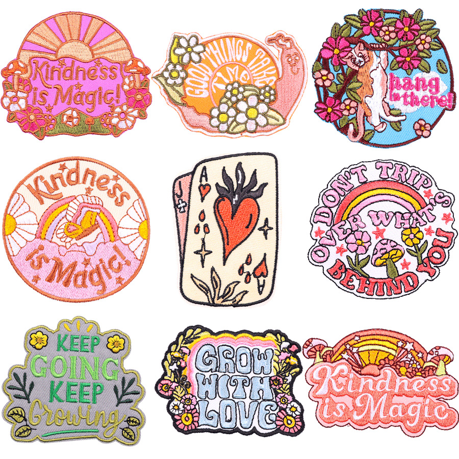 6g Weight 1 Piece Simple Style Classic Style Commute Letter Embroidery Thread Clothing Sticker Patches