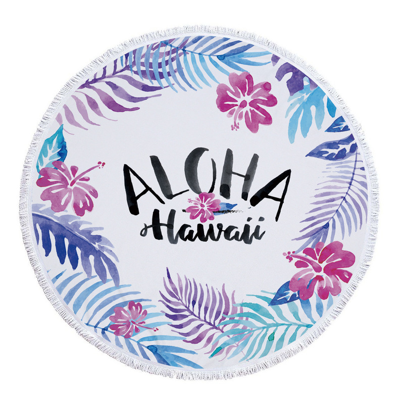 Beach Towel, Microfiber, Water-Absorbent, High-End Tablecloth, Carpet, Enlarged and Thickened, Printed Bath Towel, Wholesale, Super Absorbent