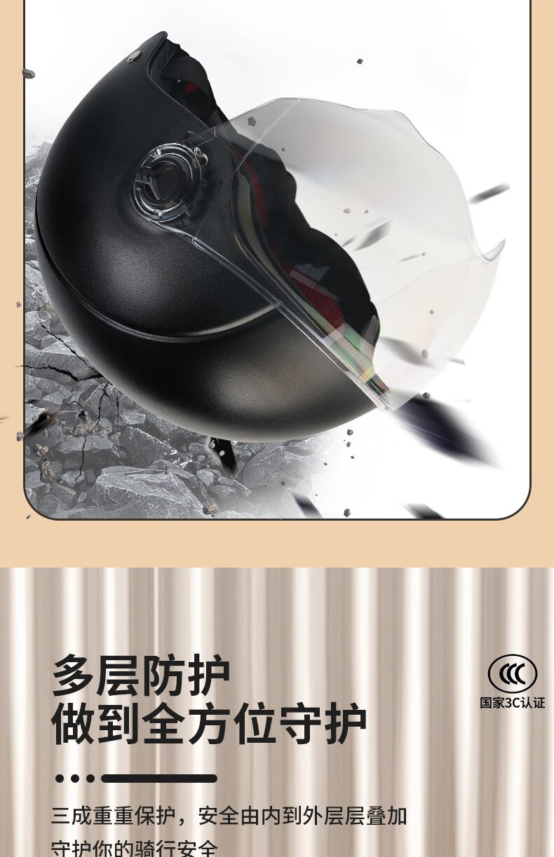 Saviron national standard 3C certified electric vehicle helmet for men and women, safety helmet for all seasons, sun protection helmet for summer, autumn, and winter