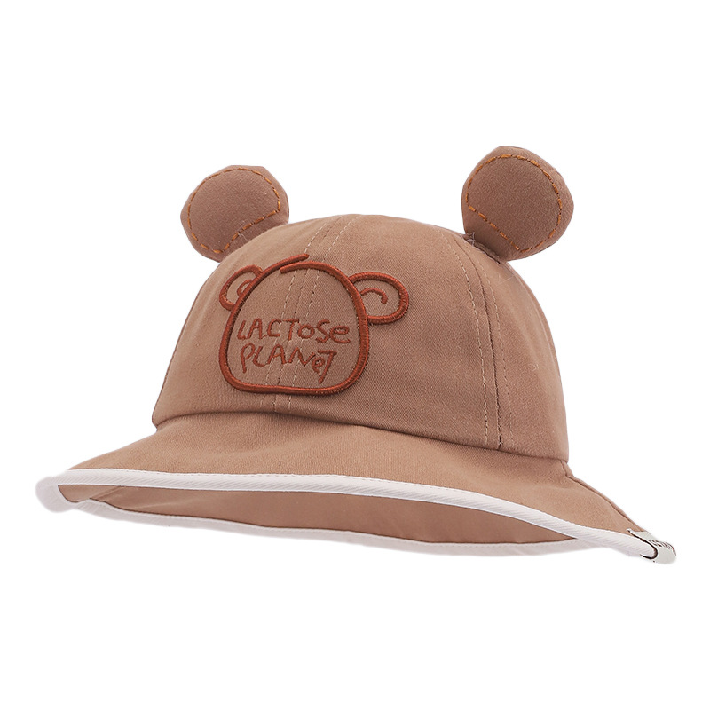 1-3 Sombreros para bebés primavera y otoño delgados bebés primavera sombrero pescador sombrero sombrero de protección solar sombrero de bañera para niños Inglés