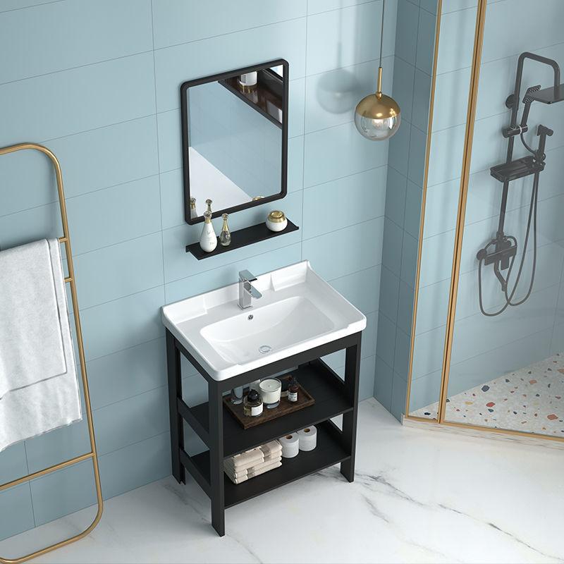 Wash basin floor-to-floor small apartment basin integrated household wash basin toilet wash basin simple wall-mounted wash basin