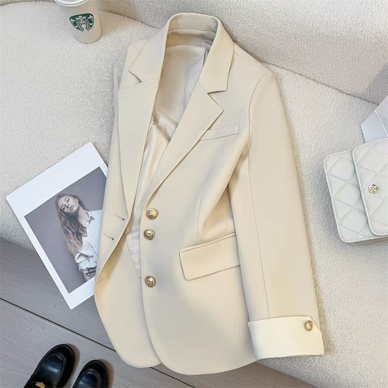 Spring and Autumn Blazer Women's 2025 Spring New Korean Style Design Niche Fashion Temperament Commuting Small Suit Women Spring and Autumn Blazer Women's 2025 Spring New Korean Style Design Niche Fashion Temperament Commuting Small Suit Women