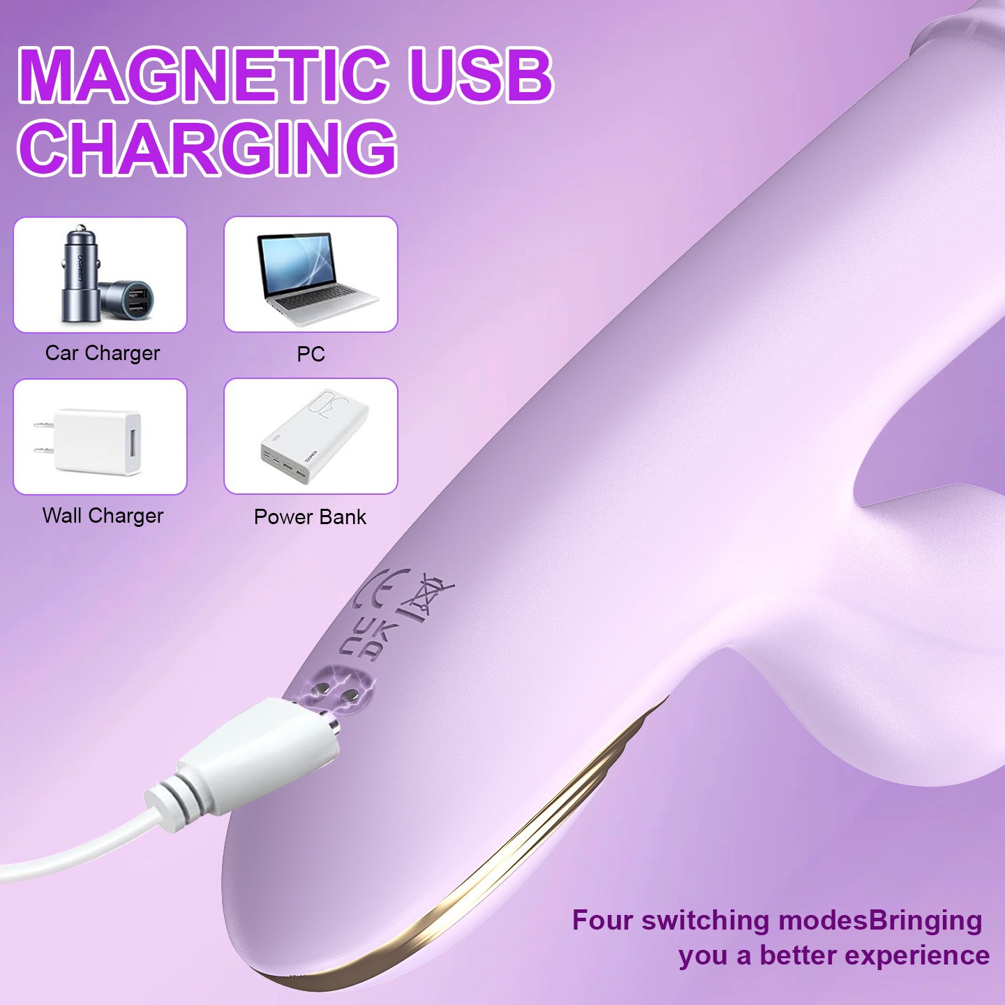 Female telescopic peristaltic vibrating AV stick
