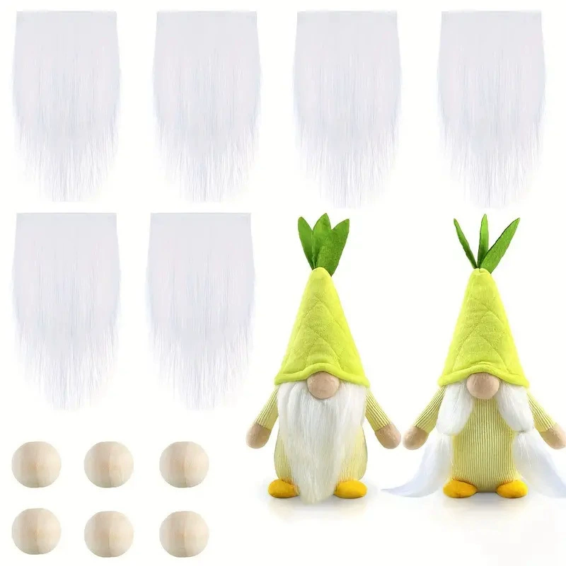 3pcs/6PCS cross-border dwarf old man children handmade DIY beardless doll big beard figurine artificial