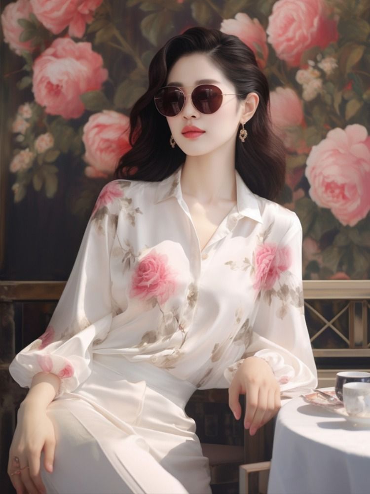 White spring shirt