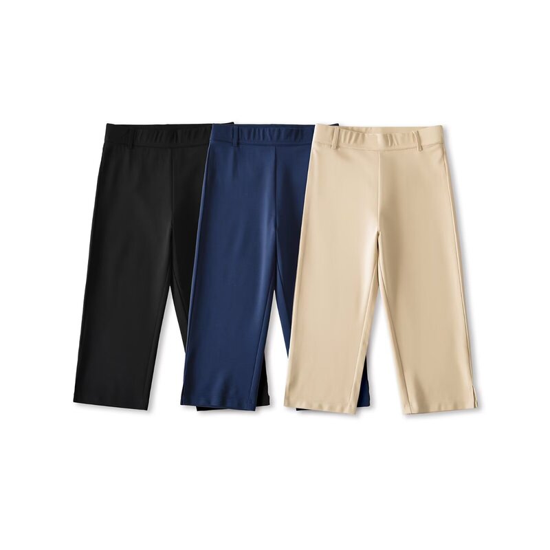 High-Waisted Stretchy Cropped Pants for Women, New Spring/Summer Style with Slits, Slim Fit, Versatile, Suitable for Work, Capri Suit Pants High-Waisted Stretchy Cropped Pants for Women, New Spring/Summer Style with Slits, Slim Fit, Versatile, Suitable for Work, Capri Suit Pants