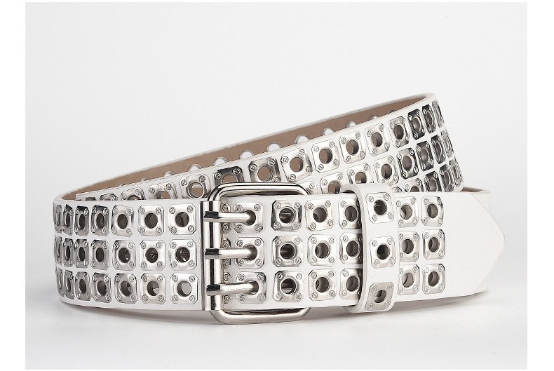 2024 Cintura trendy personalizzata in stile PU personalizzato Liuding Hollow Air Eye 2024 per uomo e donna_voghion.com