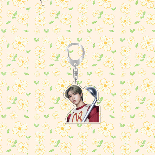 Korean boy band StrayKids style peripherals Hwang Hyun-jin and Lee Yong Fu Le album peripheral keychain 840