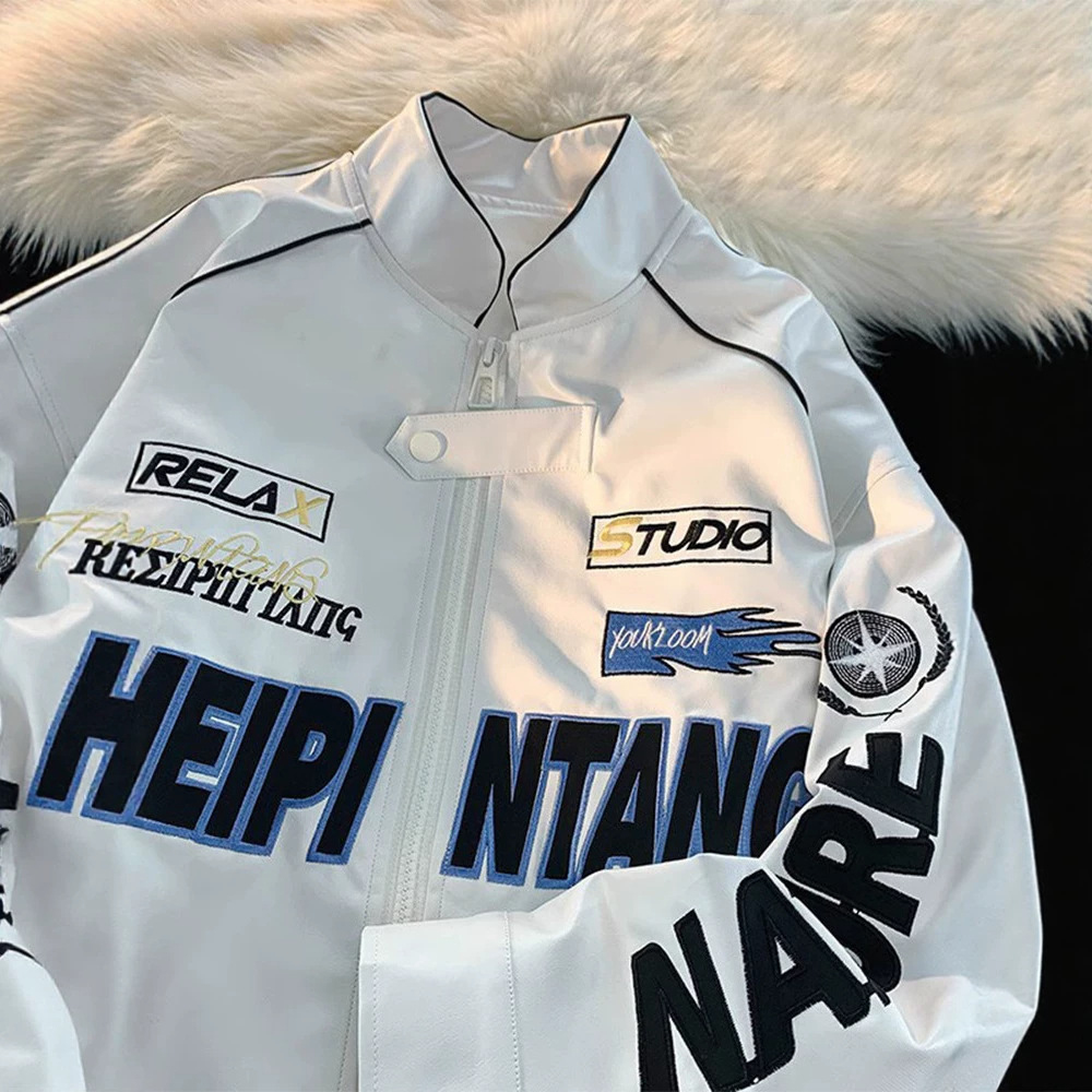 美式皮衣外套男秋季街头飞行机车夹克hiphop潮牌上衣美式痞帅外套