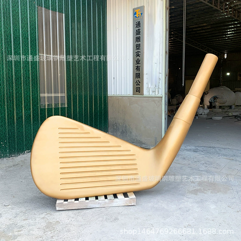 Клубный гигантский декоративный аксессуар для гольфа из стекловолокна, модель клюшки, декоративные украшения, сфера из стекловолокна