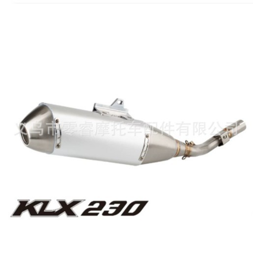Motorcycle Modified Exhaust Pipe Middle Section Suitable for Klx230 Klx230L Klx230R Stainless Steel Exhaust