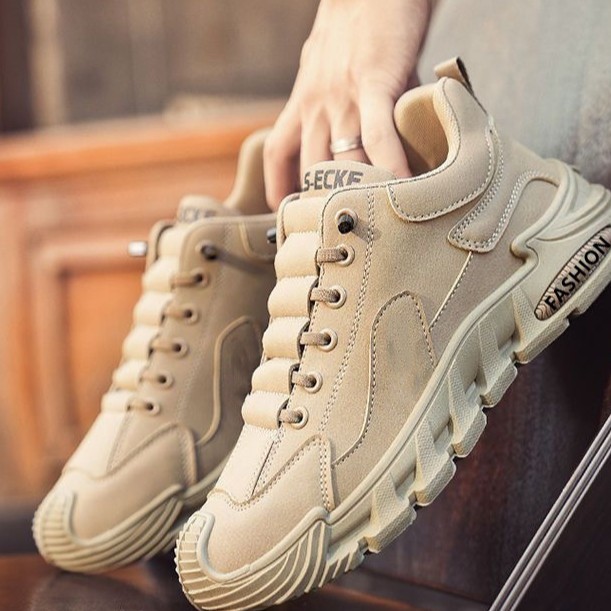 Zapatos para hombre, talla grande, zapatos de trabajo de cuero nuevos para exteriores, zapatos de protección laboral transpirables, cómodos y versátiles, zapatos deportivos de moda para hombre