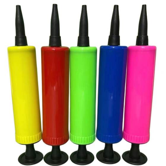 Low price wholesale hand push plastic pump self-produced sand table swimming ring inflatable toys