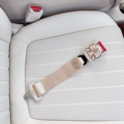 Safety Belt Holder for Girls — Other Automotive Interior Supplies - beige-anti-strangle-safety-belt-for-pregnant-women-squinting-capibala