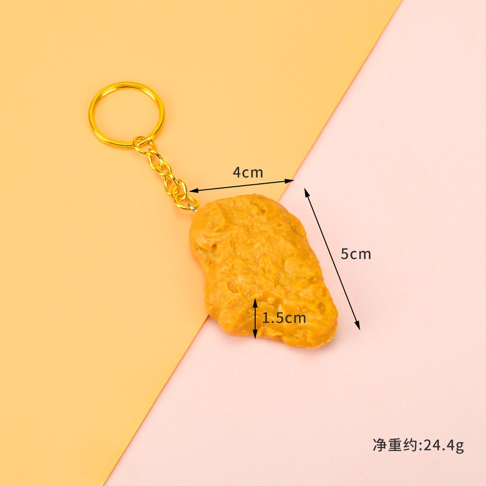 Chicken nugget keychain