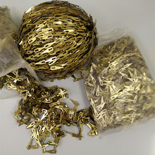 吊链铁链挂链瓜子链灯具配件T8日光灯应急灯安全出口金色吊装链