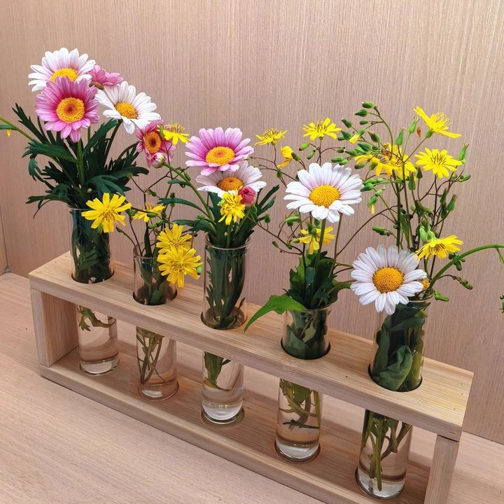 5-piece set + wooden stand