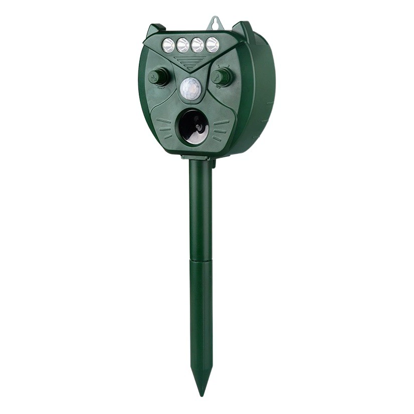 Новый трансграничный солнечный ультразвуковой отпугиватель грызунов квадратной формы для установки на землю, уличный отпугиватель животных для ферм, отпугиватель змей