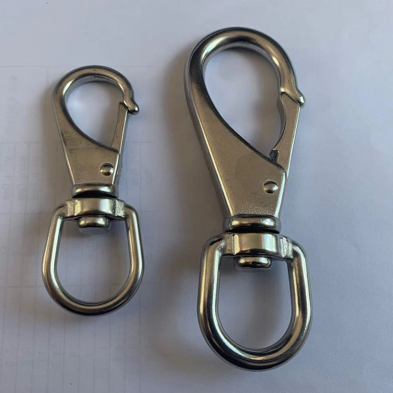 不锈钢316万向弹簧钩 宠物钥匙扣 厂家批发箱包旋转弹簧挂钩