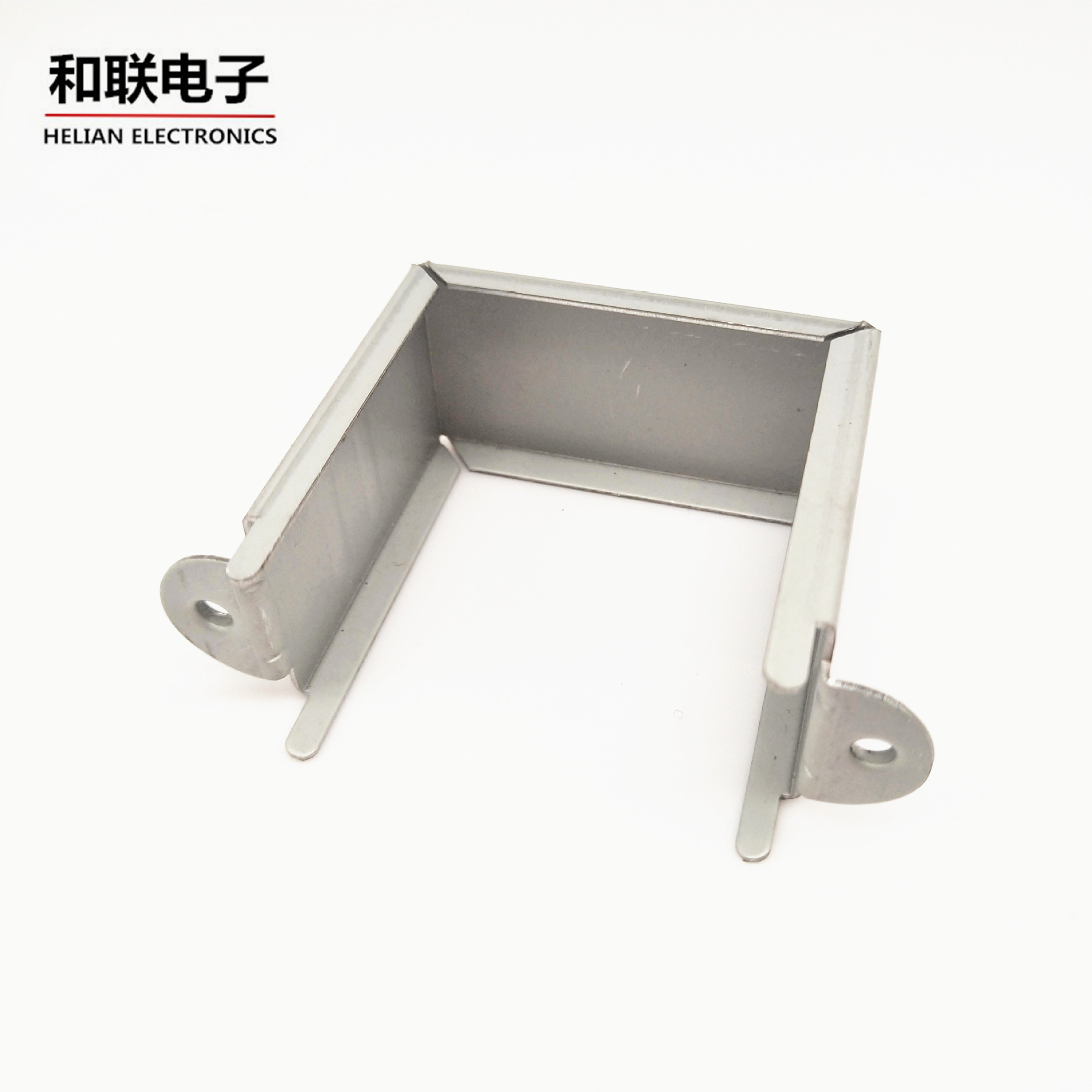 厂家供应低频电源变压器配件铁壳桥架骑马夹EI型 48*23.5翻边圆耳