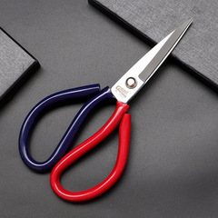 SK5鋼家用剪刀工業民用套管剪子電鍍防鏽皮革剪裁縫剪刀廠家批發