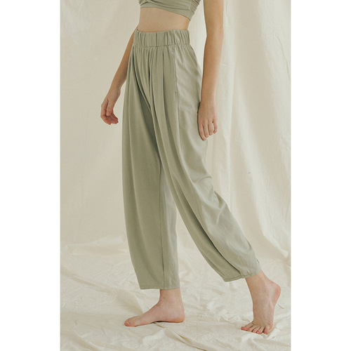  New Yoga Fitness Pants Breathable Loose Straight Leg Wide Leg Lantern Pants Outdoor Casual Dance Pants