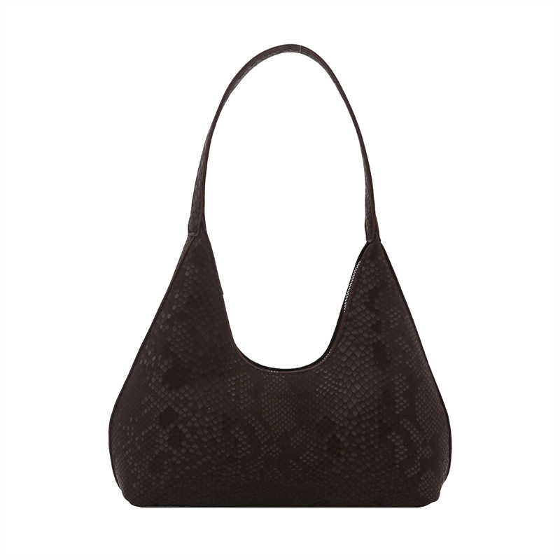 Bolsa de brazalete de hombro, primavera y verano de moda con patrón de serpiente, 2025 ocio, nuevo estilo coreano de textura simple, bolsa de tendencia de braza.