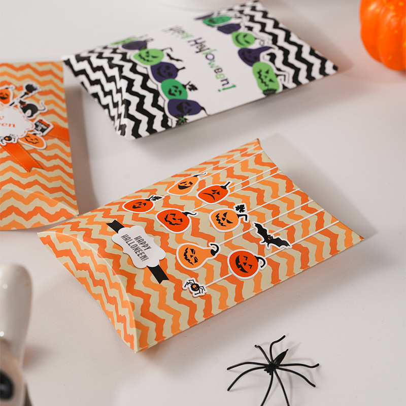 国境を越えた新しいハロウィーンパーティー子供の日キャンディビスケット包装紙箱小さなビデオギフトスナック包装|undefined
