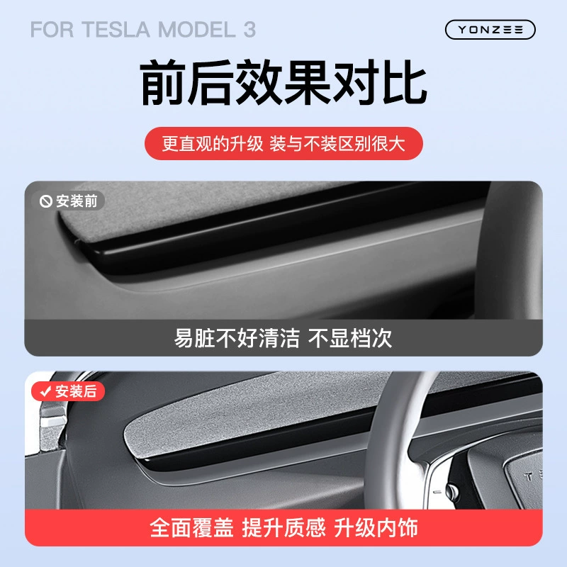 Совместимо с Tesla, декоративная защитная световая панель, аксессуар, новая версия