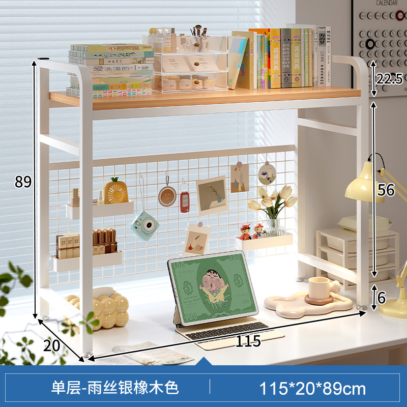 INS estilo agujero tablero de escritorio estante de almacenamiento estantería de múltiples capas estudiante dormitorio escritorio de la computadora escritorio estante de escritorio