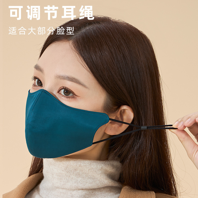 秋冬真丝保暖口罩加绒防寒透气防晒面罩桑蚕丝护眼角全脸防护脸罩|undefined