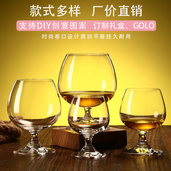 Bar gruesa copa de brandy copa de vidrio de cristal copa de vino blanco copa de whisky copa de vino isla de piedra copa de vino tinto
